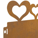 Bordure per prato 30 pcs Ruggine 103 x 0,05 x 22 cm