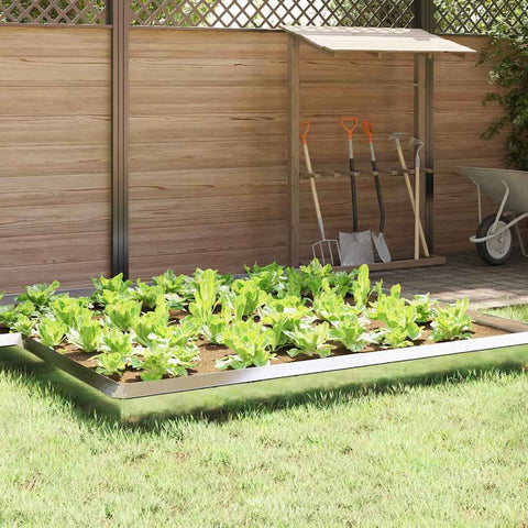 Recinto per lumache 4 pcs Argento 50 x 3,5 x 25 cm