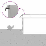 Recinto per lumache 16 pcs Argento 50 x 3,5 x 25 cm