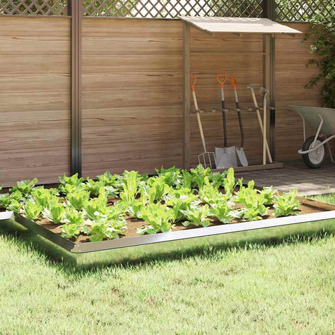 Recinto per lumache Argento 50 x 3,5 x 25 cm Acciaio zincato