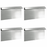 Recinto per lumache 4 pcs Argento 50 x 3,5 x 25 cm