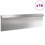 Recinto per lumache 16 pcs Argento 100 x 3,5 x 25 cm