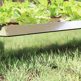 Recinto per lumache 4 pcs Argento 100 x 3,5 x 25 cm