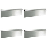 Recinto per lumache 4 pcs Argento 100 x 3,5 x 25 cm