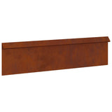 Recinto per lumache 4 pcs Ruggine 100 x 3,5 x 25 cm