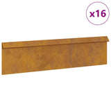 Recinto per lumache 16 pcs Ruggine 100 x 3,5 x 25 cm