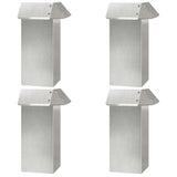 Recinto per lumache 4 pcs Argento 13,5 x 13,5 x 25 cm