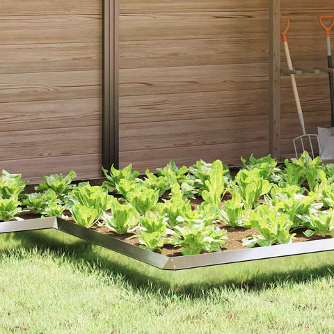 Recinto per lumache Argento 13,5 x 13,5 x 25 cm Acciaio zincato