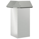 Recinto per lumache Argento 13,5 x 13,5 x 25 cm Acciaio zincato