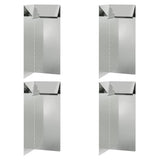 Recinto per lumache 4 pcs Argento 10 x 10 x 25 cm