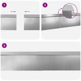 Recinzioni per lumache 12 pcs Argento Acciaio zincato