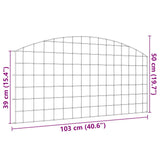 Set di Recinzione per Stagno 5 pcs Verde 100 x 50 cm Acciaio