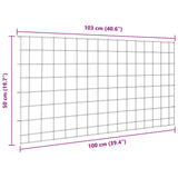 Set di Recinzione per Stagno 5 pcs Verde 100 x 50 cm Acciaio