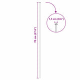 Set di Recinzione per Stagno 5 pcs Verde 100 x 50 cm Acciaio