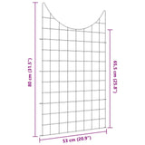 Set di Recinzione per Stagno 8 pcs Verde 50 x 80 cm Acciaio