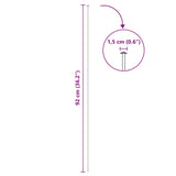 Set di Recinzione per Stagno 8 pcs Verde 50 x 80 cm Acciaio