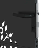 Cancello da giardino, Cancello da Giardino 85x75 cm Design Albero in Acciaio Corten