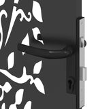 Cancello da giardino, Cancello da Giardino 85x75 cm Design Albero in Acciaio Corten