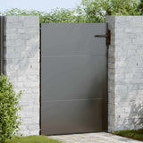 Cancello da giardino con blocco Nero 85 x 125 cm
