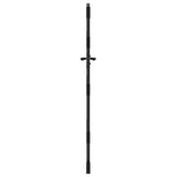 Cancello da giardino con blocco Nero 85 x 125 cm