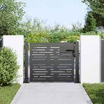 Cancello da giardino, Cancello da Giardino 105x75 cm Design Quadrato in Acciaio Corten
