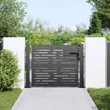 Cancello da giardino, Cancello da Giardino 105x75 cm Design Quadrato in Acciaio Corten