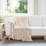 Coperte da Pile 6 pcs Beige 130 x 150 cm Panno
