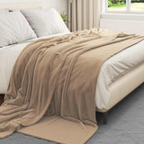 Coperte da Pile 6 pcs Cammello 240 x 270 cm Panno