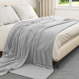 Coperte da Pile 6 pcs Grigio 220 x 240 cm Panno