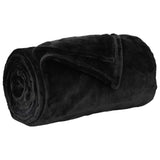 Coperte da Pile 6 pcs Nero 130 x 150 cm Panno