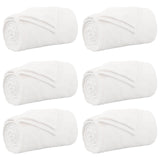 Coperte da Pile 6 pcs Bianco 240 x 270 cm Panno