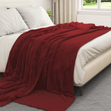 Coperte da Pile 6 pcs Rosso Bordeaux 240 x 270 cm Panno
