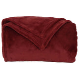 Coperte da Pile 6 pcs Rosso Bordeaux 240 x 270 cm Panno