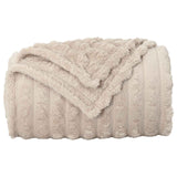 Coperta Beige 240 x 220 cm Panno