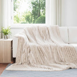 Coperte da Pile 6 pcs Beige 270 x 240 cm Panno