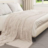 Coperte da Pile 6 pcs Beige 270 x 240 cm Panno