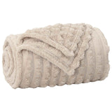 Coperte da Pile 6 pcs Beige 270 x 240 cm Panno