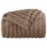 Coperte da Pile 6 pcs Cammello 200 x 150 cm Panno