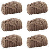 Coperte da Pile 6 pcs Cammello 240 x 220 cm Panno