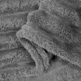 Coperte da Pile 6 pcs Grigio scuro 240 x 220 cm Panno