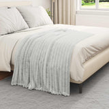 Coperte da Pile 6 pcs Grigio 150 x 130 cm Panno