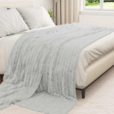 Coperte da Pile 6 pcs Grigio 240 x 220 cm Panno