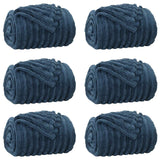 Coperte da Pile 6 pcs Blu navy 240 x 220 cm Panno