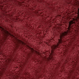 Coperte da Pile 6 pcs Rosso Bordeaux 200 x 150 cm Panno