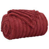 Coperte da Pile 6 pcs Rosso Bordeaux 200 x 150 cm Panno