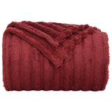 Coperte da Pile 6 pcs Rosso Bordeaux 270 x 240 cm Panno