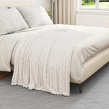 Coperte da Pile 6 pcs Crema 150 x 130 cm Panno