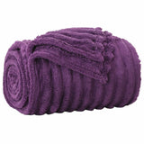 Coperte da Pile 6 pcs Viola 150 x 130 cm Panno