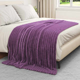 Coperte da Pile 6 pcs Viola 200 x 150 cm Panno