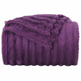 Coperte da Pile 6 pcs Viola 200 x 150 cm Panno